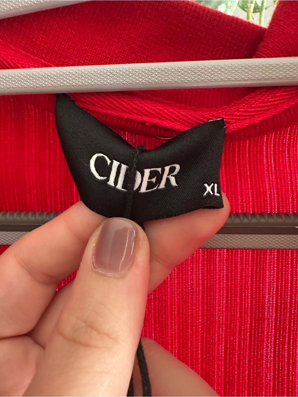 Cider| Red Ribbed Polo Midi Dress - Picture 5 of 6